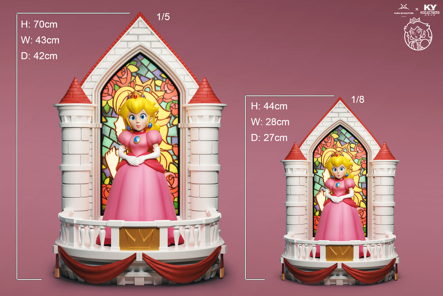 Princess peach statue